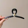 Pinza de tiburón extragrande con un toque de alta gama, pinza para el cabello exquisita y robusta para la parte posterior de la cabeza, adecuada para cabello grueso