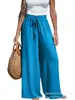 Pantalones Casuales de Pierna Ancha Sueltos para Mujer 2025 Todo el Año Aliexpress Amazon Moda Casual Transfronterizo