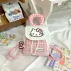 Bolsa de Ombro Leve para Passeio Diário, Gatinho Cartoon Estilo Coreano, Bolsa de Mão Fofa e Doce, Mochila de Presente de Alto Valor