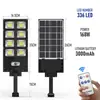 Luz de rua solar transfronteiriça luz integrada luz solar de jardim com controle remoto luz solar de indução de corpo humano ao ar livre