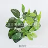 Planta Simulada Planta Verde Vaso Folhas Decorativas Parede de Plantas Arranjo de Flores Acessórios Cacho de 7 Galhos Folha de Tartaruga Folha de Rabanete Verde