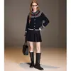 Cardigan de Punto de Manga Larga con Cuello Redondo de Nuevo Estilo para Mujer, Primavera Temprana 2026, con Diseño Jacquard Fair Isle y Lana de Oveja, Top de Moda