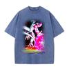 Verano Nueva Camiseta de Manga Corta Estampado de Dibujos Animados Viejo Dragon Ball Bidimensional para Hombre y Mujer Top Casual