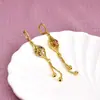 2024 Moda Nueva Exquisito Flor Completa de Diamante Zirconia Hoja Borla Hebilla de Oreja Pendientes Diseño Único Pendientes Hebilla de Oreja