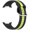 Adecuado para Correa de Rayas Verticales para Samsung Watch8/9, Correa de Silicona para Galaxy Watch8Classic, Pulsera Bicolor