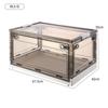 Caixa de Armazenamento de Roupas de Cinco Portas Caixa de Armazenamento de Roupas e Brinquedos Doméstica Guarda-Roupa Dobrável Transparente Caixa de Armazenamento de Plástico