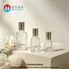 Estoque Novo 10ml-50ml Frascos Roll-on Transparentes Frascos Roll-on Redondos Planos para Sérum Frascos Roll-on para Óleos Essenciais