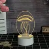 Regalo Creativo Nuevo Transfronterizo Luz de Noche Atmósfera Lámpara Acrílica Atmósfera Dormitorio Lámpara Pequeña de Gama Alta