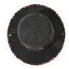 Estilo Étnico Retro Lavado Sombrero Étnico de Senderismo para Mujer, Sombrero Vaquero Occidental de Protección Solar para Pesca de Verano, Sombrero de Pescador para Hombre