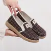 Zapatos de Lona Estilo Primavera y Otoño 2026 Zapatos Casuales Versátiles para Mujer sin Cordones Zapatos de Tela con Suela de Goma Estilo Viejo Pekín Zapatos de Trabajo