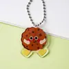 Corrente de Pingente com Contas de Comida Acrílicas Desenho Animado Fofo Decoração de Mochila Presente Pequeno Criativo