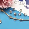 Fabricante Venta al por Mayor 1 4mm Agujero Grande Tres Vías Colgante Cabeza Colgante Hebilla Hecho a Mano DIY Pulsera de Plata Accesorios de Joyería