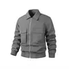 Nova Jaqueta Curta Masculina com Lapela Outono/Inverno 2026 Moda Casual ao Ar Livre Tendência Caimento Solto Bonita Roupa de Trabalho