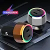 Cargador de coche de 60W con tres puertos, nuevo cargador de coche dual PD con anillo de extracción, cargador de coche cuadrado de 48W PD+QC3.0, cargador de coche dual PD de 60W