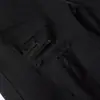 Marca de Moda Urbana Jeans para Hombre Retro Negros Rasgados Ajustados Cuero Hip-Hop Jeans para Hombre Venta al por Mayor