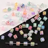 Cuentas Sueltas de Cubo de Azúcar de Vidrio Transparente de 5 mm de Colores Fantasía, Cuentas de Arroz, Accesorios para Aretes DIY Hechos a Mano, Material para Accesorios de Pulsera y Collar
