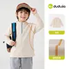 [Calentamiento en Bucle] Camiseta de Otoño para Niños Dudu Camiseta Básica Infantil Top de Invierno/Otoño para Bebés Cuello Alto