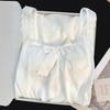 [Algodón Yunduo] Peishi de Abanico # Suéter de Verano para Mujer Ropa de Casa con Almohadillas en el Pecho y Camisones