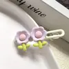 Grampo de Cabelo Flor Doce Clipe BB Estilo Western Infantil Adorno de Cabeça Flor de Cerejeira Fofa Acessórios de Cabelo para Menininha Clipe Lateral para Franja