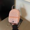 Mochila Acolchada de Alta Gama Transfronteriza de Nicho para Mujer 2026 Nueva Moda Mochila Versátil Bolso de Viaje Moderno