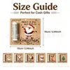 Etiquetas de decoración navideña más vendidas transfronterizas, nuevos colgantes navideños, letreros para puertas, colgantes de clip para dinero navideño