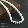 Accesorios Populares Transfronterizos para Joyería DIY de Turquesa, Collares Ensartados a Mano, Accesorios con Cuentas, Turquesa Blanca Sintética, Cuentas Sueltas de Sandía al por Mayor