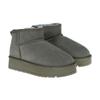 Zhou Dongyu Botas de Nieve de Suela Gruesa Botas de Nieve Unisex con Forro Polar Botines Zapatos de Algodón Cálidos Gruesos de Invierno para Mujer