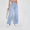 Loja Independente Verão 2026 Feminino Mais Vendido Para Ir ao Trabalho Diário Versátil Jeans da Moda Calças Cor Sólida Tendência Atacado