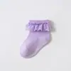 Meias para Recém-nascidos Amazon Transfronteiriças Renda Meias de Bebê Verão Malha Meias de Tornozelo Meninas Meias de Princesa Sem Costura