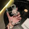 Funda Adecuada para Teléfono Móvil Apple 15promax Cubierta Protectora iPhone13 con Taladro 14 Camelia 11 Pulsera 15 Exterior Individual