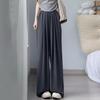 Pantalones para Mujeres Embarazadas 2025 Verano Nuevo Textura Seda de Hielo Plisados Pantalones Yamamoto Rectos Caída Casual Pierna Ancha