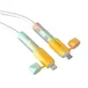 Cable de Datos de Comunicación para Teléfono Móvil Cubierta Protectora Cable de Carga Nuevo Protector de Cable de Silicona Anti-Rotura Enrollador de Cable Universal para Teléfonos Móviles