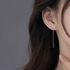 Aretes de Plata Esterlina 925 de Lazo, Nicho de Lujo Ligero, Estilo Coreano, Aretes de Moda Nuevos para Mujeres 2024
