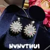Joyas: Brillante Collar Colgante de Gema de Girasol Estrellado, Set de Pendientes de Flor Brillante de Diamante de Alta Gama
