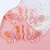 Accesorios de Resina de Mariposa Electroplateados Hechos a Mano DIY Pegamento de Crema Pinzas para el Cabello Funda de Teléfono Hebilla de Zapato Adornos para el Cabello Parche Pulsera