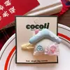 Tecido de Algodão Infantil Coreano Animal Presilha de Cabelo BB para Meninas, Casa de Renda Fofa Urso de Pelúcia Corpo Inteiro Presilha Lateral