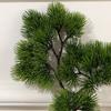 Simulação de fábrica beleza ramo de pinho rocha arhat mesa de areia mão Vaso especial Hanfu decoração de jardim paisagístico