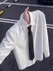 Camisa formal de negocios blanca de manga larga para hombre, corte slim estilo coreano, color liso, adecuada para padrinos de boda, se puede usar debajo de un traje
