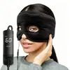 Mascarilla para ojos eléctrica con calefacción transfronteriza en stock con ajuste de temperatura multinivel y función de temporizador, adecuada para uso en la oficina y en casa, tipo diadema con orificios para los ojos