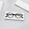 Gafas Ovaladas Pequeñas Retro Literarias con Estampado de Leopardo Marrón para Mujer con Maquillaje Sencillo, Lentes Planos Anti Luz Azul, Monturas de Aspecto Adelgazante, Modernas