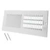 Grelha de Ventilação Bidirecional de Ar, Saída de Ar Condicionado, Grelha com Aletas, Grelha de Ventilação HVAC Ajustável de Aço Bidirecional