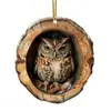 Decoraciones Navideñas de Erizo y Mapache Transfronterizas Adornos para Árbol de Navidad Adornos Pequeños Acrílicos Impresos Planos 2D
