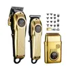 Cortadores de cabelo elétricos transfronteiriços personalizados, aparadores elétricos, barbeadores de cabelo para uso doméstico, conjuntos de corte de cabelo para adultos, novos produtos no atacado