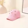 Gorra de Béisbol de Mezclilla con Visera Curva Moda Unisex Versátil de Verano Casual Protector Solar Tendencia con Pedrería