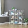 Prateleira de Armazenamento de Malha de Ferro Transfronteiriça Moderna Simples Malha de Ferro Combinação DIY Armazenamento Guarda-Roupa Prateleira de Combinação de Armazenamento Simples