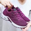 Sapatos Femininos 2026 Primavera Exportação Tamanho Grande Sapatos Femininos Transfronteiriços Casuais Tênis de Corrida com Amortecimento a Ar Respiráveis Sapatos Esportivos com Solado Macio para Mulheres