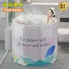 Bañera Plegable para Adultos Barril de Baño de Alta Calidad No Requiere Instalación Otoño e Invierno Bebés y Niños Engrosada Cuerpo Completo Bañera Doméstica