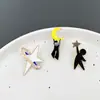 Diseño Creativo Sistema de Sanación para que Elijas Estrellas y Cuelgues Luna Broche Regalo de Confesión para Pareja Insignia de Joyería Cósmica de Metal