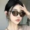 Gafas de sol estilo coreano cat-eye, ultraligeras, a la moda, protectoras UV, adelgazantes para caras grandes, gafas de sol retro para chicas a la moda