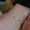 Pulsera de plata rota con campana para niñas diseño de nicho de moda de lujo ligero de alta calidad estilo frío regalo para novias pulsera
